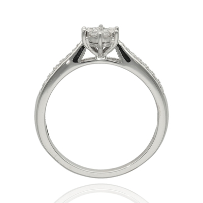 Fehér arany gyűrű 51-es méret (M589/20-51)